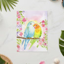 Buscar pájaros del amor postales Acuarela