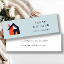 Buscar constructor delgadas tarjetas de visita Agente inmobiliario