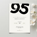 Buscar 95 años invitaciones Minimalista