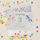 Buscar fiesta doble invitaciones de cumpleaños Chica