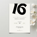 Buscar dulces 16 invitaciones Minimalista