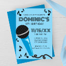 Buscar micrófono tarjetas e invitaciones Para niños