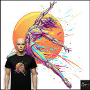 Buscar figura abstracta camisetas Colores neón