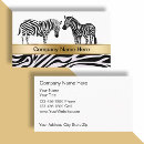 Buscar zebra negra tarjetas de visita Blanco y negro