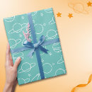 Buscar turquesa y blanco papel de regalo Para niños