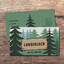 Buscar leñador tarjetas de visita Bosque