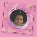 Buscar feliz cumpleaños en rosa pegatinas Chica