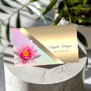 Buscar flores elegantes tarjetas de visita Instructor de yoga