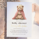 Buscar oso de peluche rosado invitaciones Futura madre