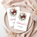 Buscar flores rojas y blancas tarjetas Invitados