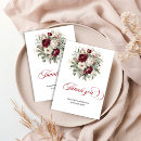 Buscar flores rojas y blancas tarjetas Invitados