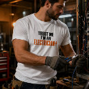 Buscar electricidad camisetas Humor