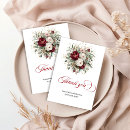 Buscar flores rojas y blancas tarjetas Invitados