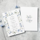 Buscar azul y blanco boda invitaciones Invitados