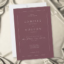 Buscar color vino invitaciones Minimalista