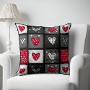 Buscar blanco negro rojo cojines Artístico