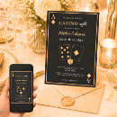 Buscar formal invitaciones de cumpleaños Negro y oro