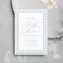 Buscar rayas azules y blancas invitaciones Simple