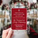 Buscar rojo carmesí invitaciones Invitados