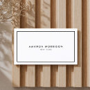 Buscar perfil blanco y negro tarjetas de visita Lujo