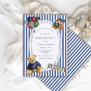 Buscar rayas azules y blancas invitaciones Para todos