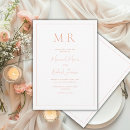 Buscar sofisticado boda invitaciones Monograma