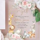 Buscar jirafa cuadradas invitaciones Futura madre