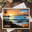 Buscar paisaje hawaiano postales Puesta de sol