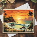 Buscar paraíso hawaiano postales Puesta de sol