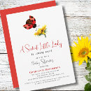 Buscar mariquita roja invitaciones Futura madre