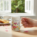 Buscar flor violeta tazas Madre