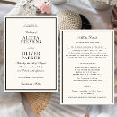 Buscar marfil boda invitaciones Clásico