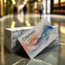 Buscar pintura abstracta tarjetas de visita Brillante
