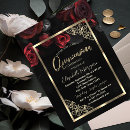 Buscar quinceanera negro rojo invitaciones 15 ª