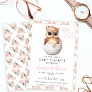 Buscar búho lindo invitaciones 5 º ducha