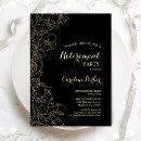 Buscar fiesta de retiro negro invitaciones Para ella