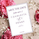 Buscar violeta y blanco invitaciones Sencillo