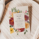 Buscar otoño boda invitaciones Flores de otoño