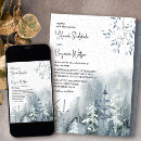 Buscar invierno boda invitaciones Acuarela