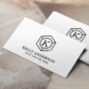 Buscar hexágono tarjetas de visita Profesional