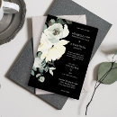 Buscar azul blanco negro boda invitaciones Para ella