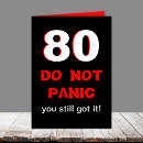 Buscar 80 hombre tarjetas de cumpleaños Ochenta