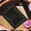 Buscar gatsby save the date invitaciones Negro y oro
