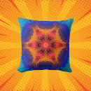 Buscar naranja mandala cojines Psicodélico