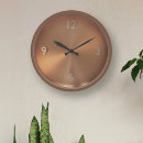 Buscar naranja quemado relojes de pared Para ella
