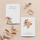 Buscar flores coloridas tarjetas de visita Boho