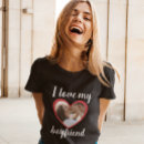 Buscar corazón negro camisetas Amo a mi novio