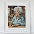 Buscar ancianos posters Anciana