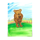 Buscar peluche oso madre día tarjetas Acuarela