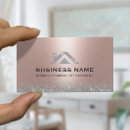 Buscar rosa y oro tarjetas de visita Inmuebles